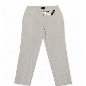Premise Women's light blue and White Pinstripe Straight Leg Pants